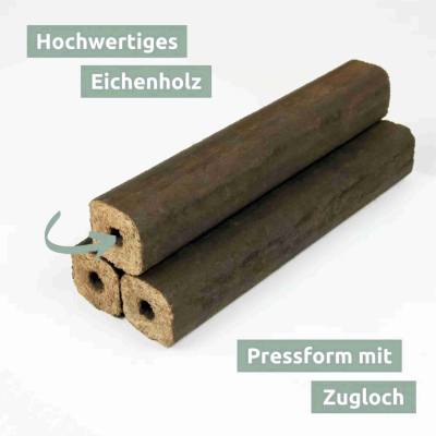 Pini Kay 10Kg Eichenbriketts Eiche & Buche Briketts